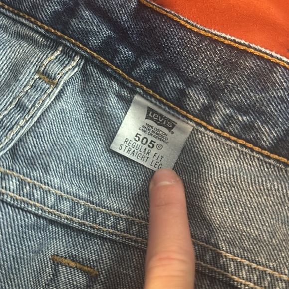 Levis Vintage 505 High Rise Straight Leg Dad Jeans 33.5” waist - Picture 2 of 5